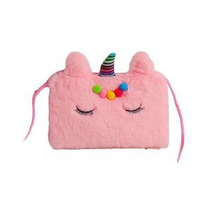 New! Girls Cute Plush Unicorn Pink Tie Dye Bag! Fuzzy and Adorable